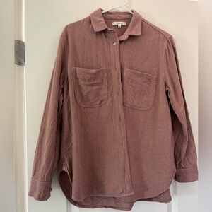 Madewell Oversized Flannel - Faded Mauve